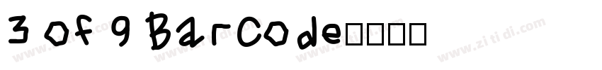 3 of 9 Barcode字体转换